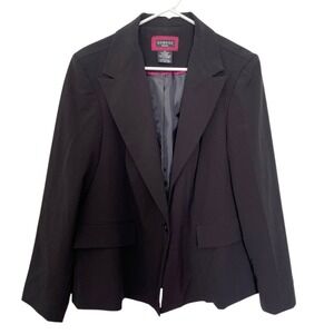 George 18W Black Blazer Single Button Career Dark Academia Professional‎